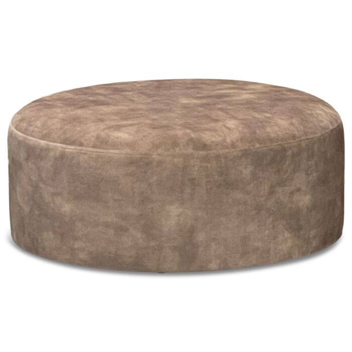 Hocker Mabel ø60 Velours Taupe