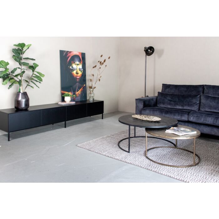 TV-meubel Doryan Modern 240 Zwart