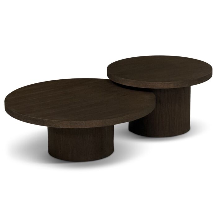 Salontafel Clip New Brown Ø80cm