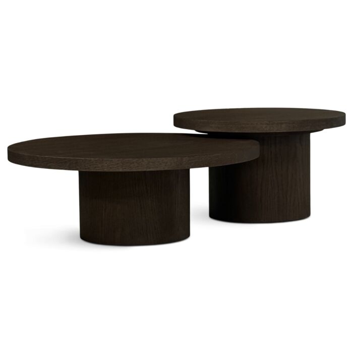 Salontafel Clip New Brown Ø80cm