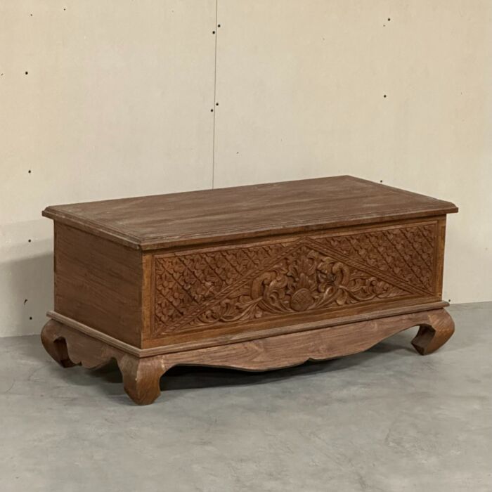 India opbergkist houten details