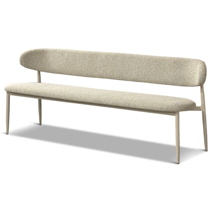 Eetkamerbank Jessda Taupe 200cm