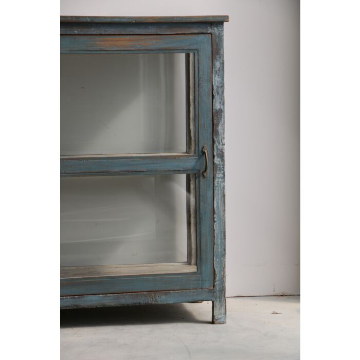 India Cabinet Met Hout Glas 