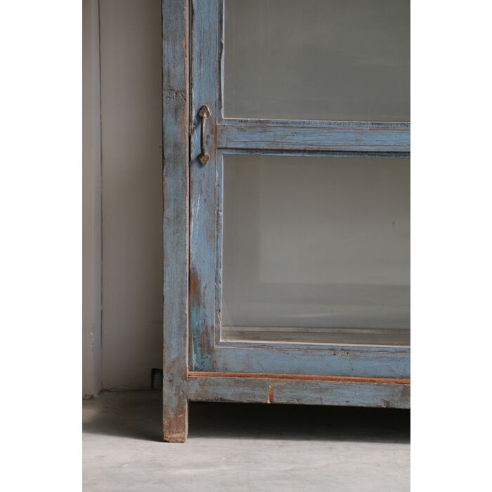 India Cabinet Met Hout Glas 