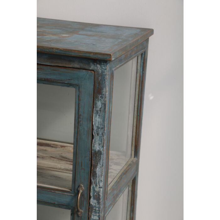 India Cabinet Met Hout Glas 