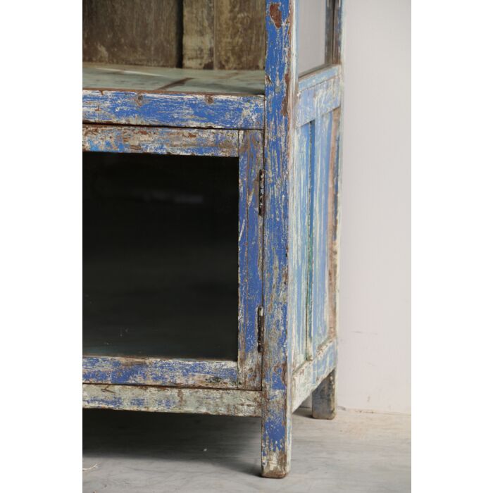 Almirah India Hout Blauw 