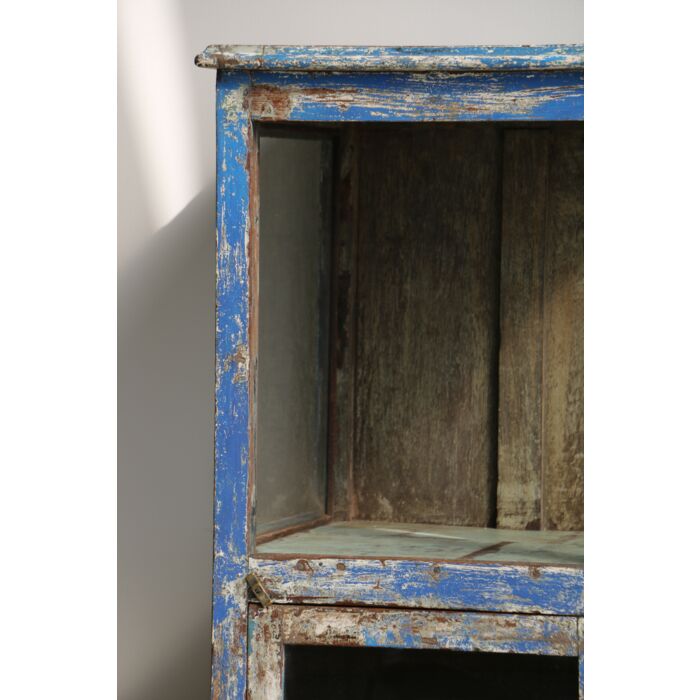 Almirah India Hout Blauw 