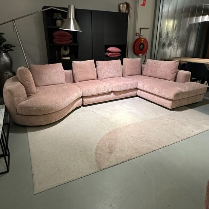 Hoekbank Morbi Roze