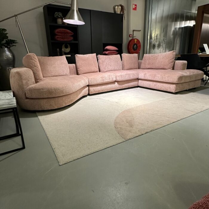 Hoekbank Morbi Roze