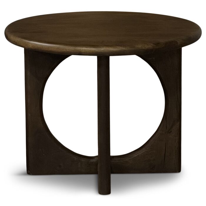 Salontafel Zahra Walnoot Mangohout ø60x46cm