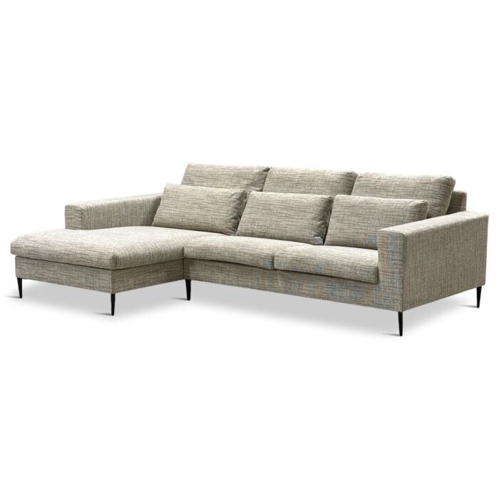 Hoekbank Mora Longchair Links Beige