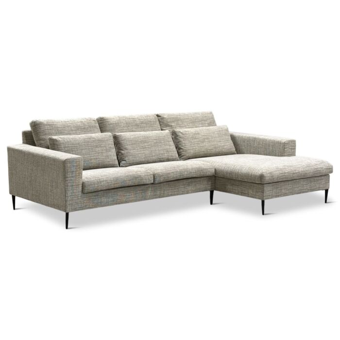 Hoekbank Mora Longchair Rechts Beige
