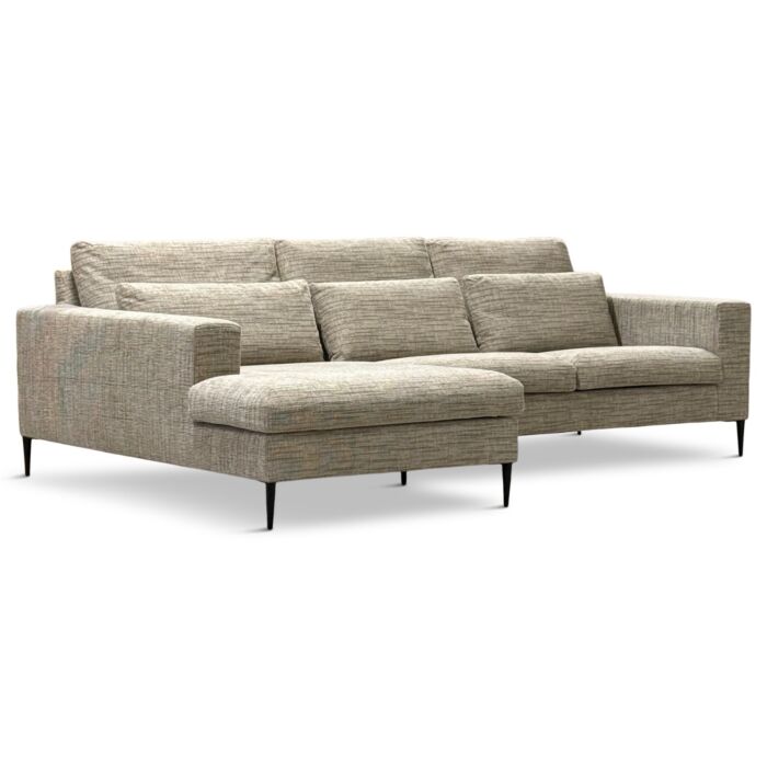 Hoekbank Mora Longchair Links Beige