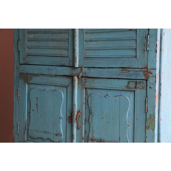 Wandkast India Blauw 