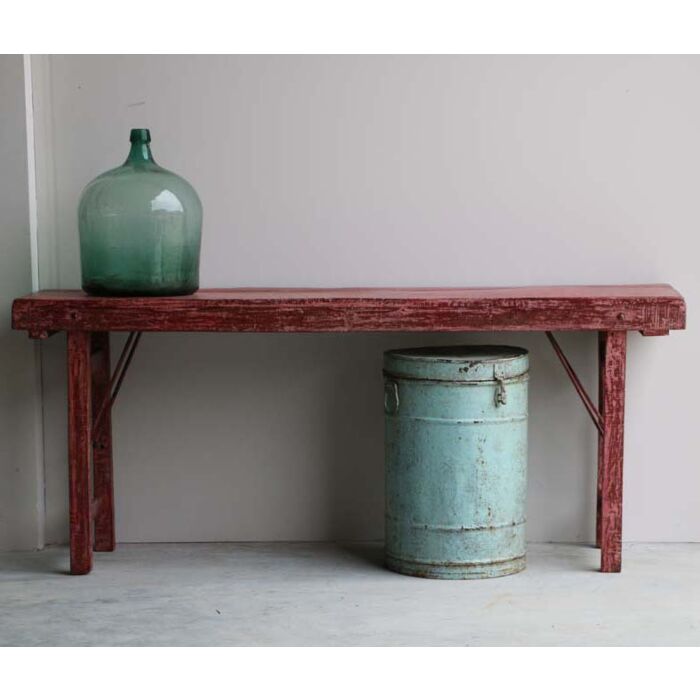 Sidetable India Hout Rood 