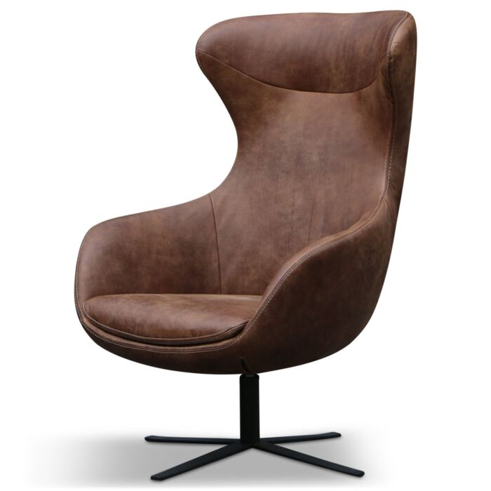 Draaifauteuil Maggy Cognac 