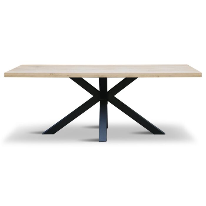 Tafel Met Matrix Poot Ramon Zwart Eiken 4cm