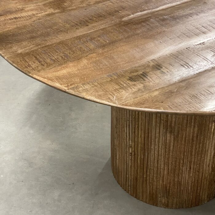 Eetkamertafel Rocco Mango Brown Ø130cm 