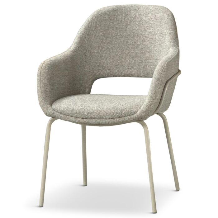 Eetkamerstoel Kado Licht Beige Poot Beige