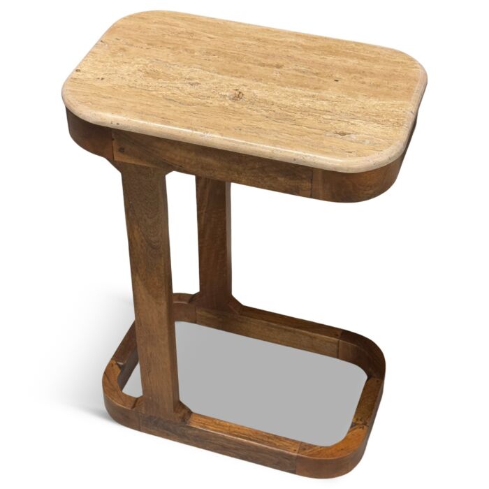 Bijzettafel Cleo Travertine