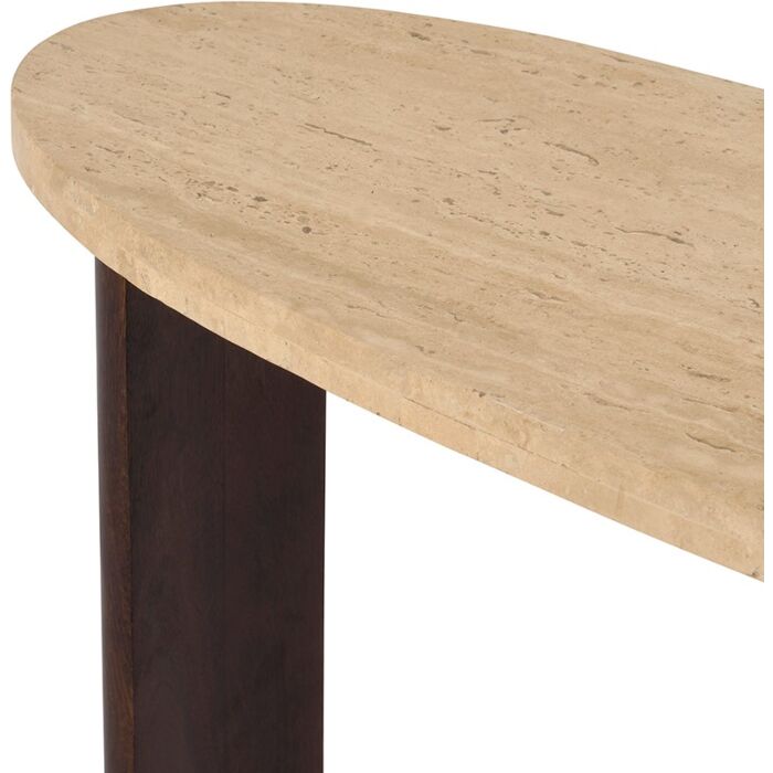 Wandtafel Miami Organisch Mangohout Travertine 