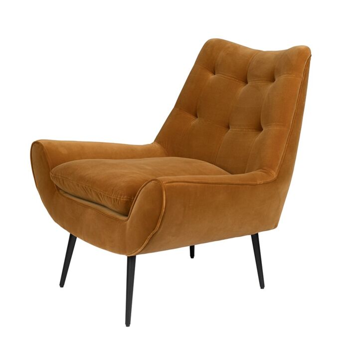 Dutchbone Lounge Chair Glodis Whiskey