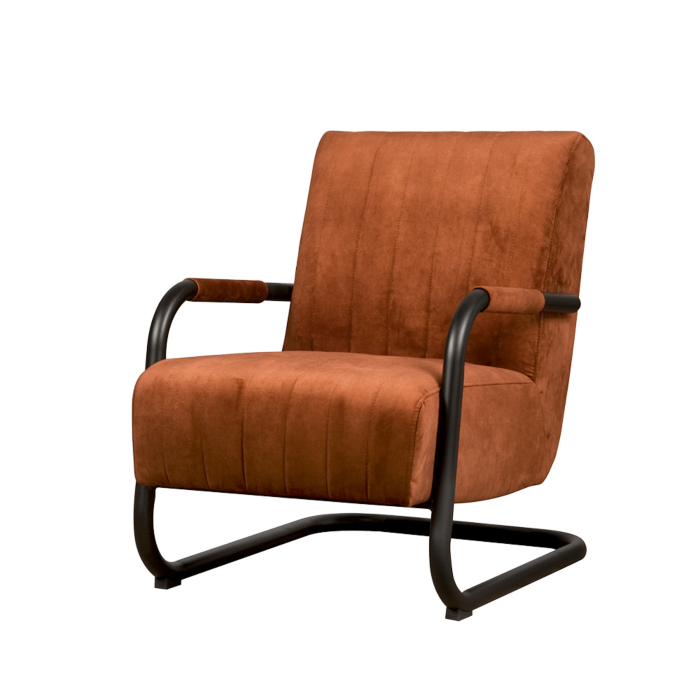 Fauteuil Riva Licht Koper Rood