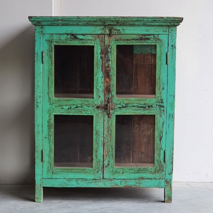 Cabinet India Hout Groen 