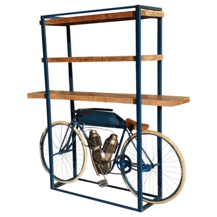 Boekenkast Havy Bleu Vintage Motor 
