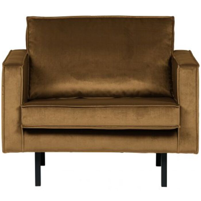 Rodeo Fauteuil Velvet Honinggeel
