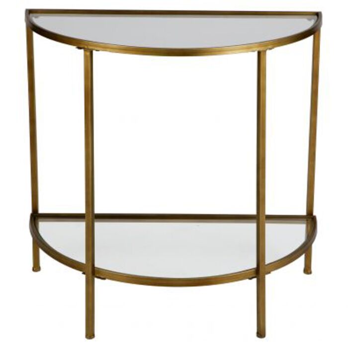 GODDESS SIDETABLE ANTIQUE BRASS