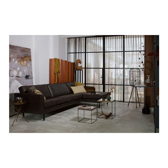 RODEO CHAISE LONGUE RECHTS ZWART