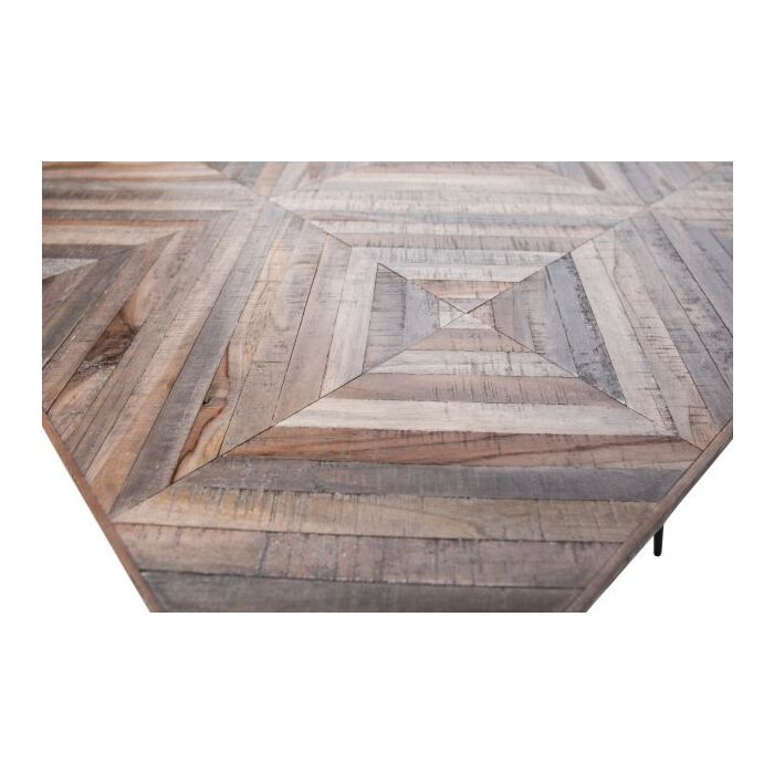 RHOMBIC EETTAFEL 220x90CM HOUT/METAAL