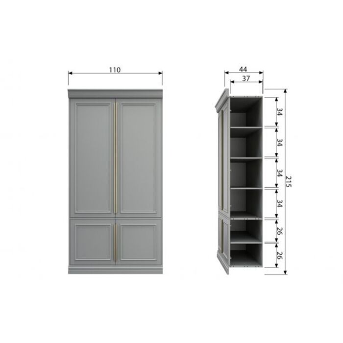 ORGANIZE KAST 44CM GRENEN MIST [fsc]