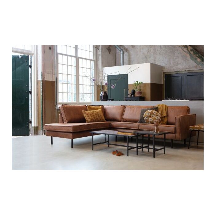 RODEO HOEKBANK LINKS COGNAC