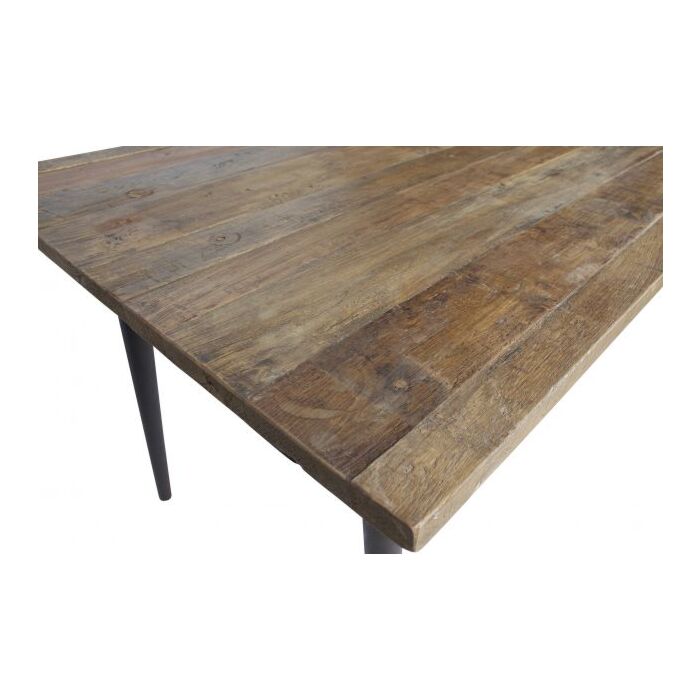 GUILD TAFEL NATUREL MET ZWART ONDERSTEL 220x90