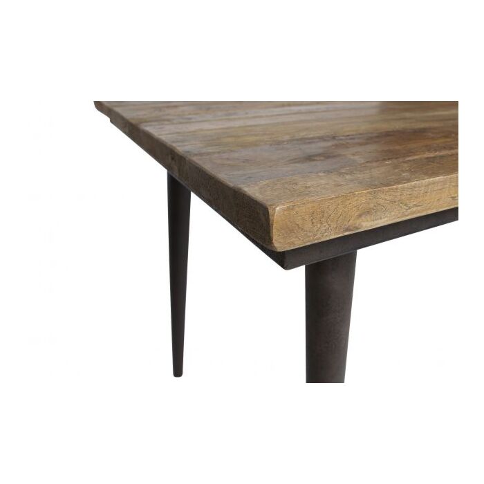 GUILD TAFEL NATUREL MET ZWART ONDERSTEL 220x90