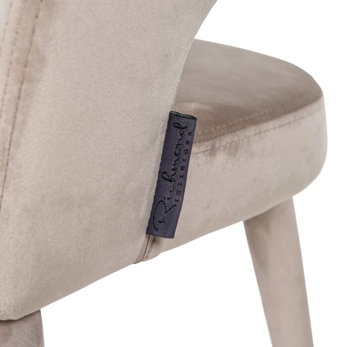 Stoel Gia khaki velvet fire retardant