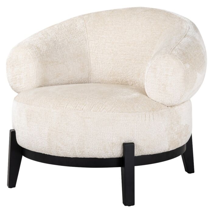 Fauteuil Montana white chenille