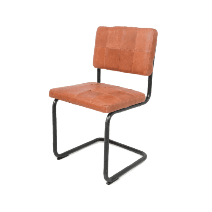 Buisframe Stoel Nelson Leder
