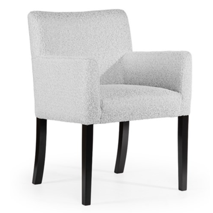 Eetkamerstoel Gina Wit Bouclé