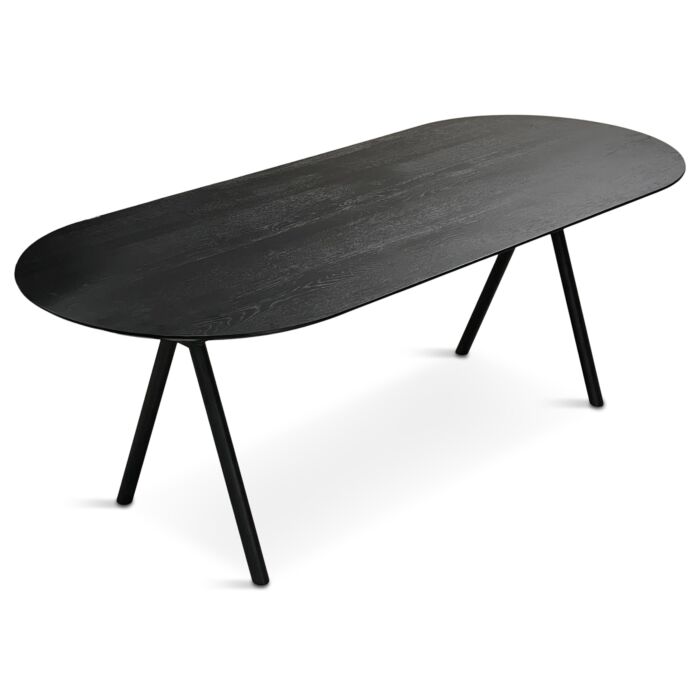 Ovale Eettafel Spoon Zwart