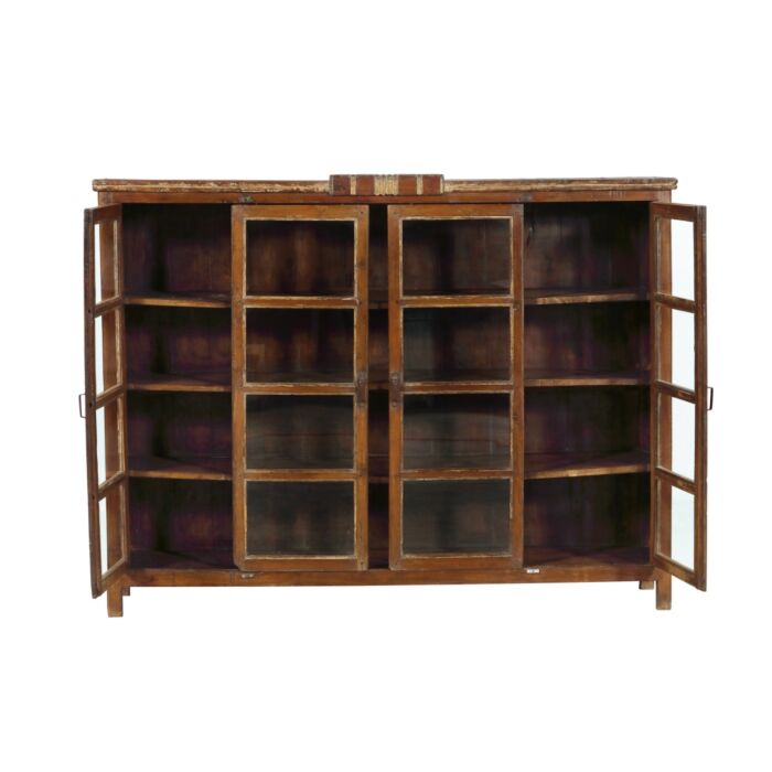 Houten Dressoir India Met Glas