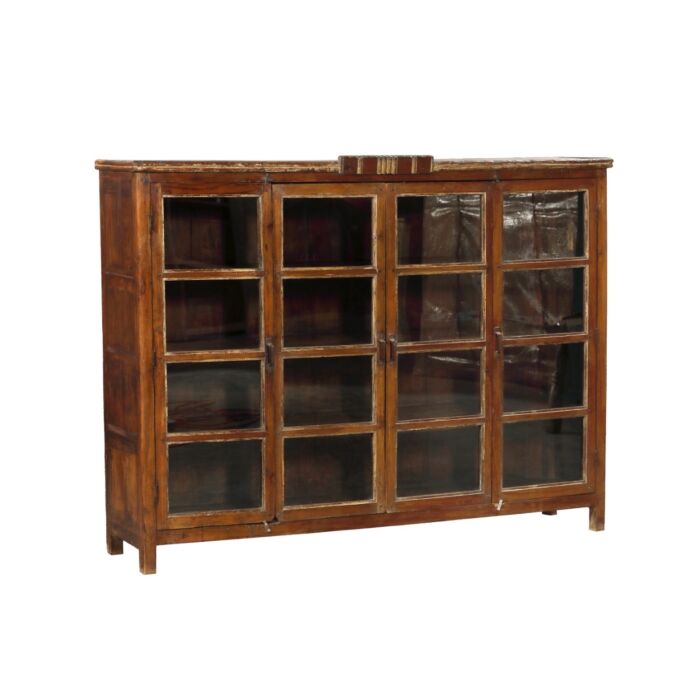 Houten Dressoir India Met Glas