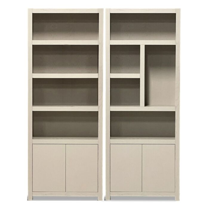 Boekenkasten Set Diamond Taupe Rechts Eiken