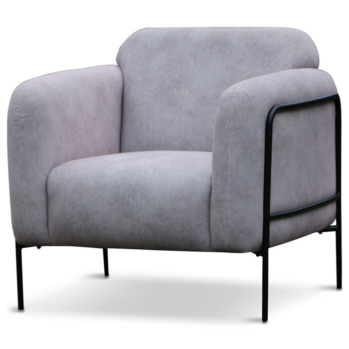 Fauteuil Shelby Modern Grijs/Creme 