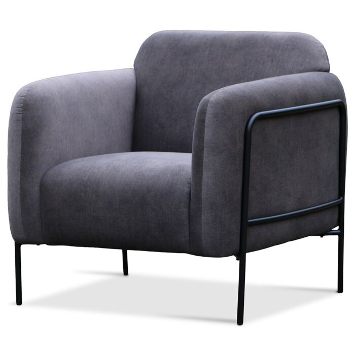 Fauteuil Shelby Modern Donkergrijs 