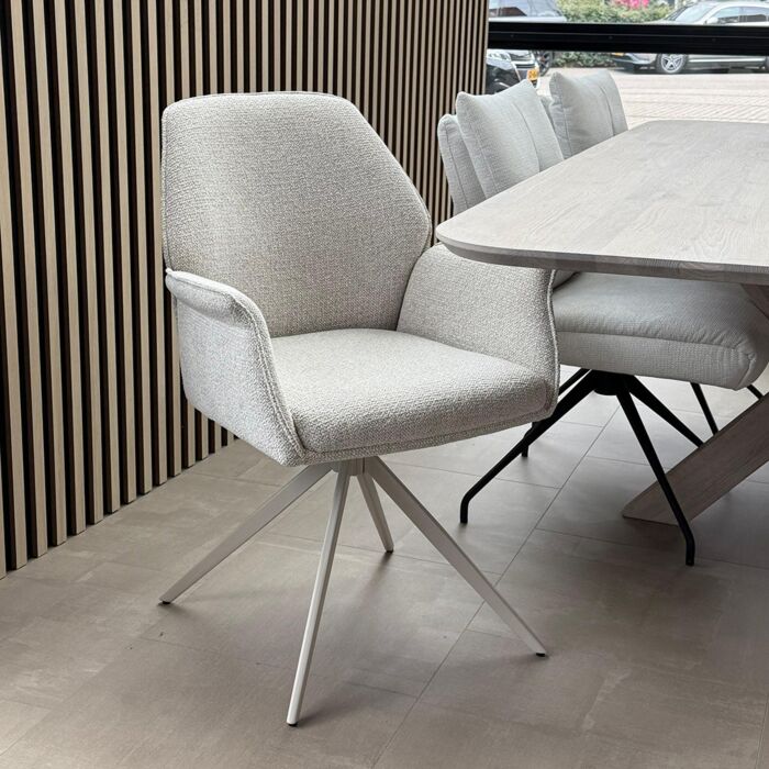 Eetkamerstoel Granada Beige Taupe Poot