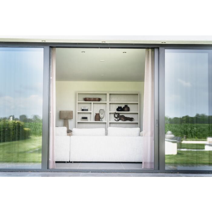Boekenkast Diamond Taupe 120cm 5 Vaks Rechts Eiken