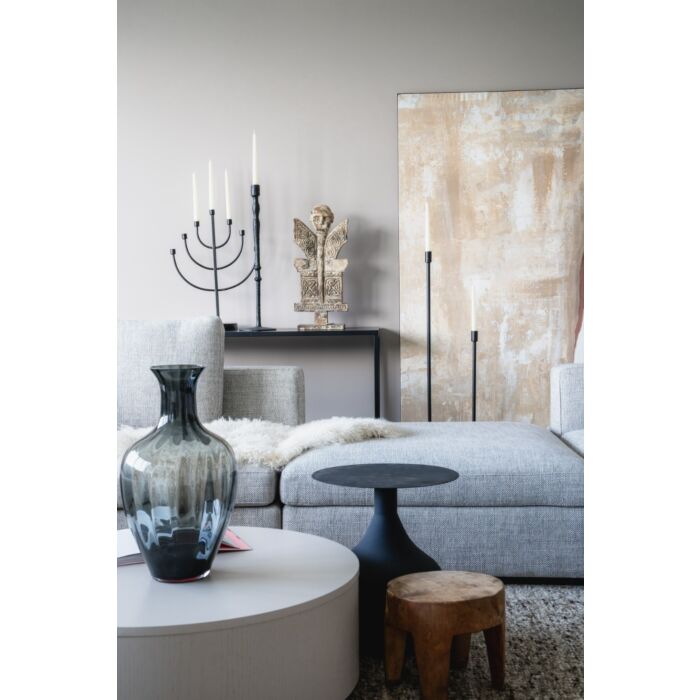 Salontafel Diamond Rond Ø85cm Taupe Eiken